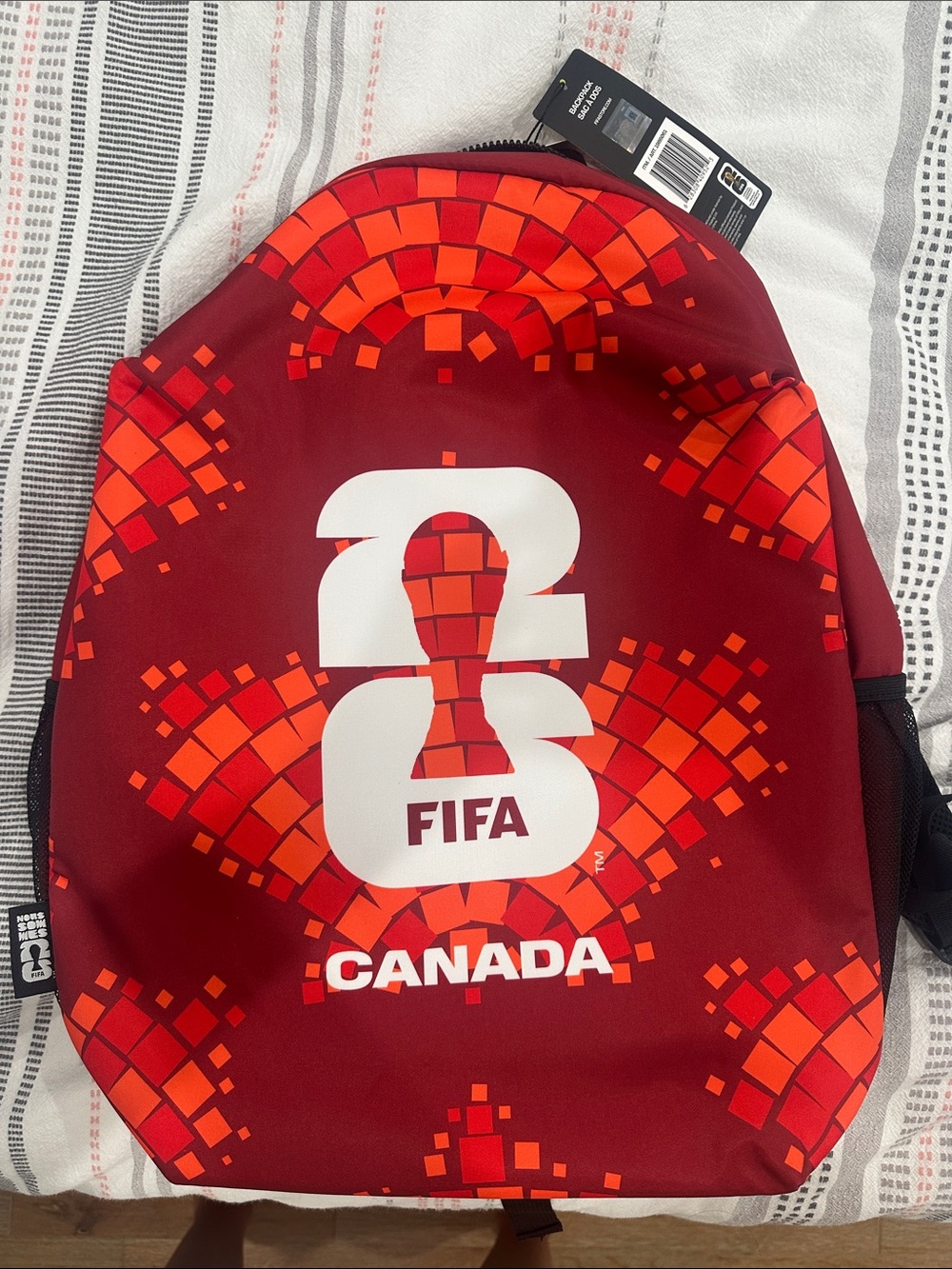 Canada World Cup 2026 Red Graphic Men's Backpack